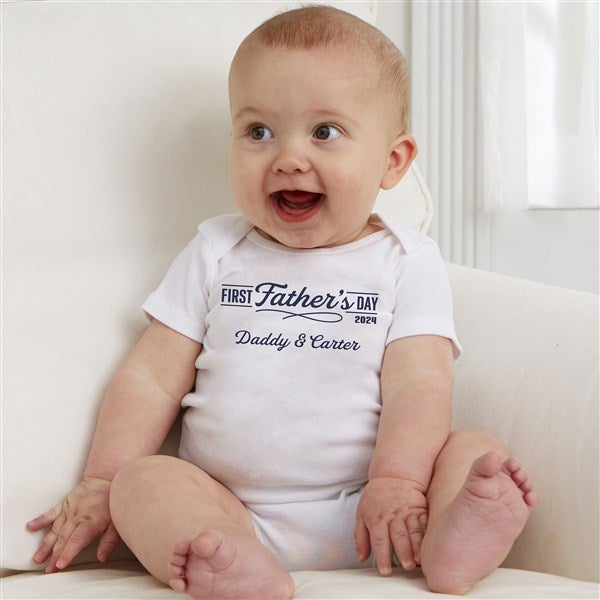 Daddy's First Father's Day Personalized Baby Clothing  - 40446
