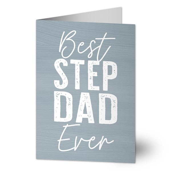 Best Step Dad Personalized Greeting Card  - 40461
