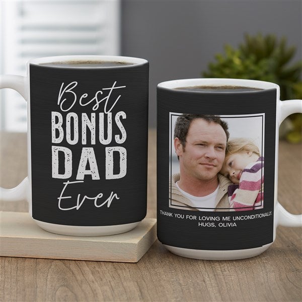 Personalized Photo Coffee Mugs - Best Step Dad - 40462