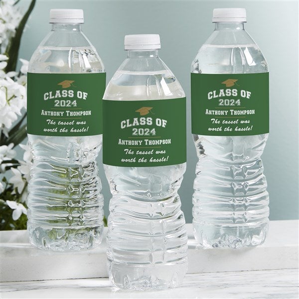 The Graduate Personalized Water Bottle Labels  - 40475
