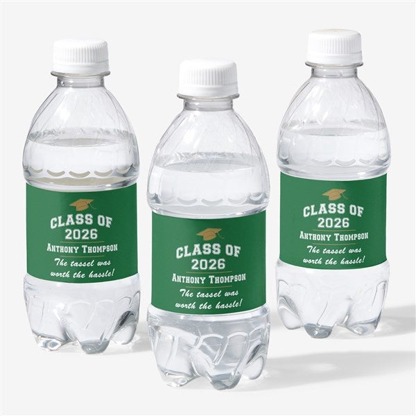 The Graduate Personalized Water Bottle Labels  - 40475