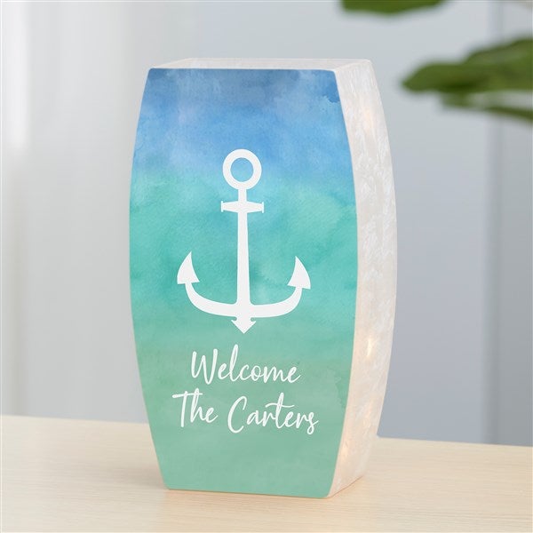 Seaside Watch Personalized Frosted Tabletop Light  - 40491