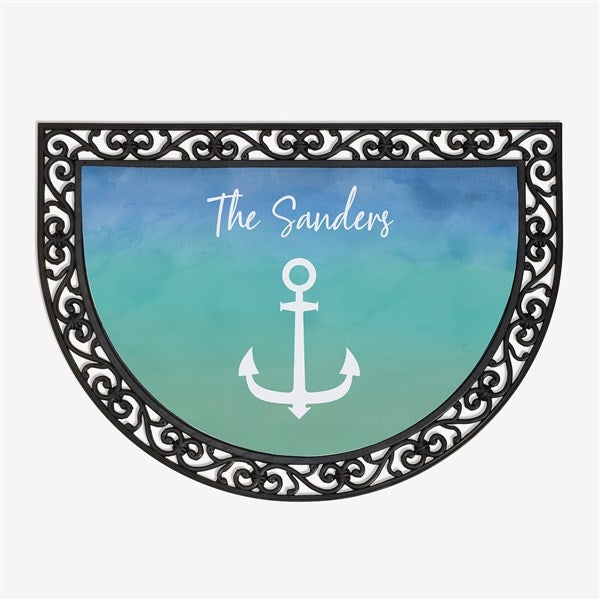 Seaside Watch Personalized Half Round Doormat  - 40494