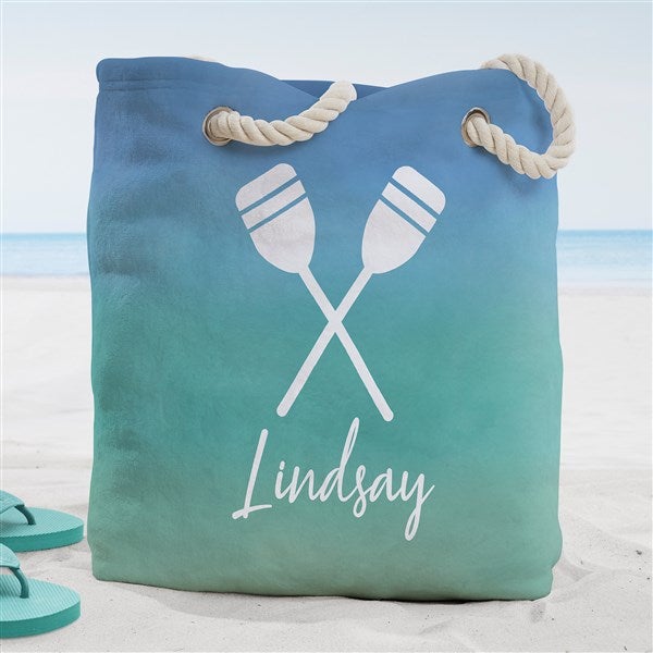 Seaside Watch Personalized Terry Cloth Beach Bag Large