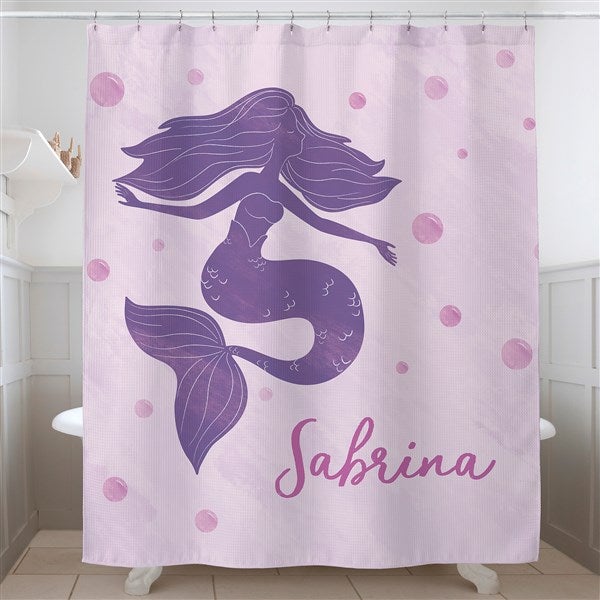 Mermaid Kisses Personalized Shower Curtain  - 40508