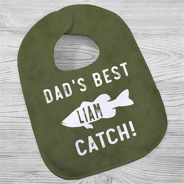 Reel Cool Like Dad Personalized Baby Bibs  - 40572