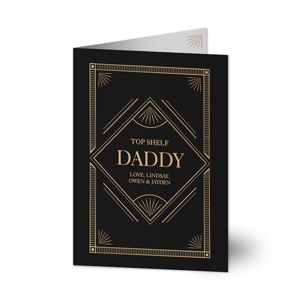 Top Shelf Dad Personalized Greeting Card  - 40622