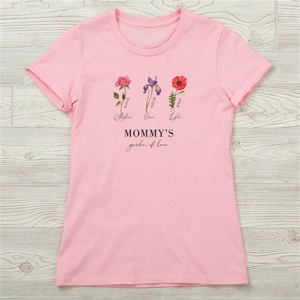 Personalized Ladies Shirts - Birth Month Flower  - 40629