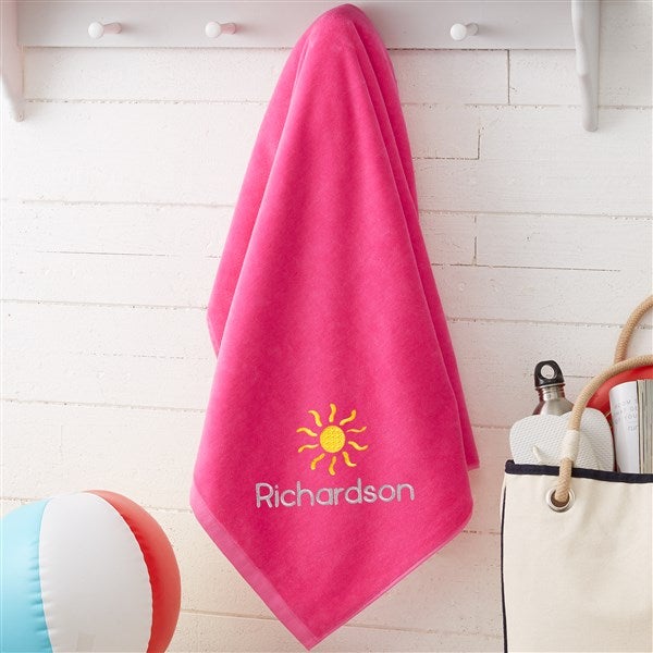 Embroidered Beach Towels - Beach Fun - 40650