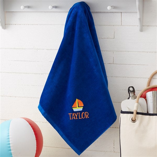 Embroidered Beach Towels - Beach Fun - 40650