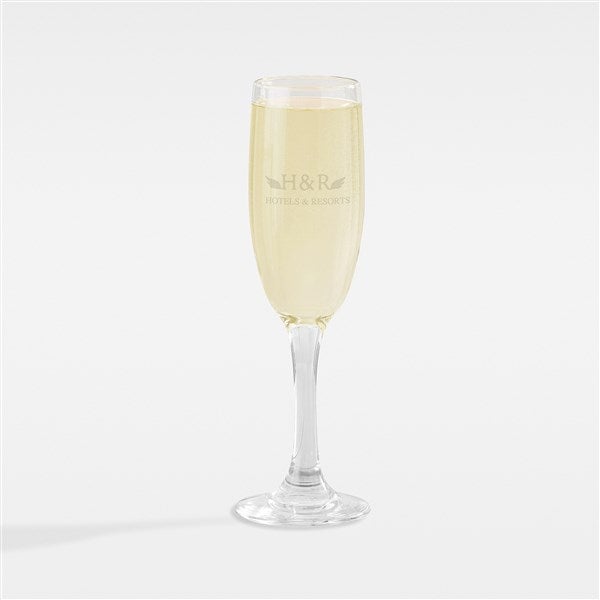 Corporate Logo Personalized Champagne Glass - Stemmed  - 40653