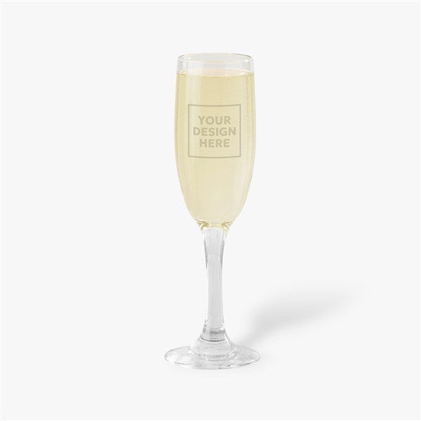 Corporate Logo Personalized Champagne Glass - Stemmed  - 40653
