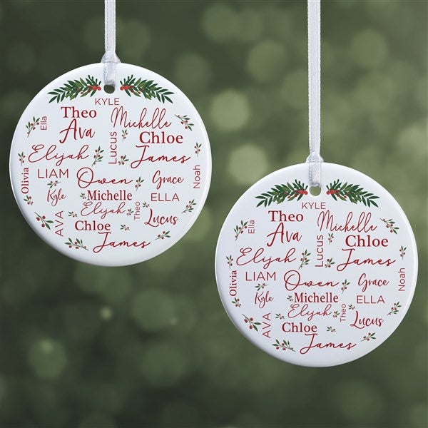 Merry Family Personalized Ornament  - 40673