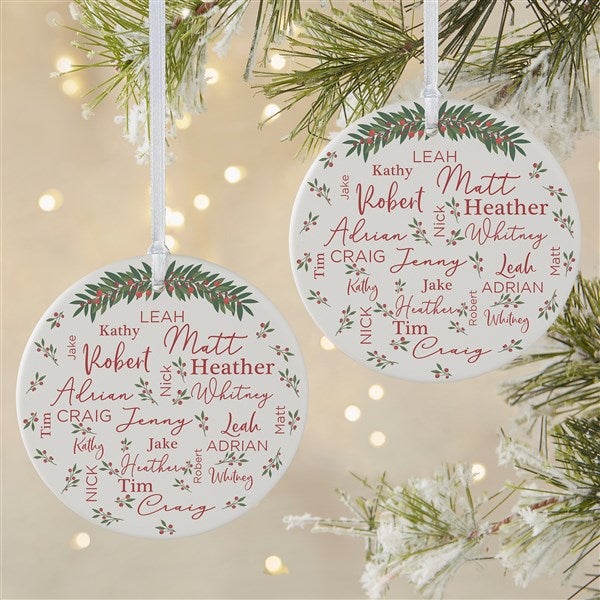 Merry Family Personalized Ornament  - 40673