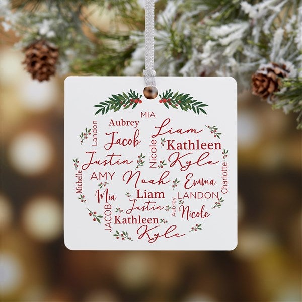 Merry Family Personalized Ornament  - 40673