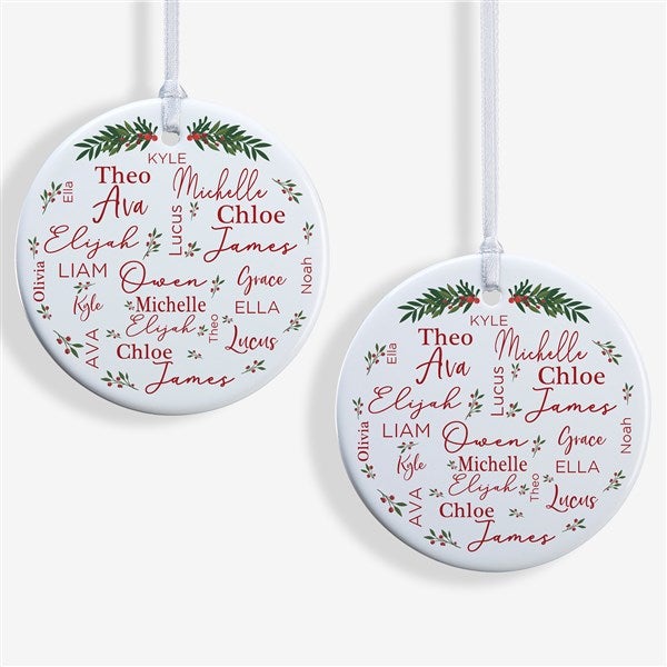Merry Family Personalized Ornament  - 40673