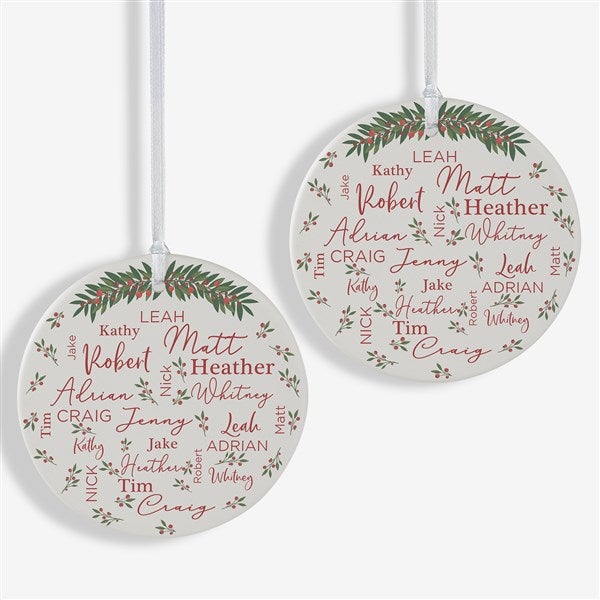 Merry Family Personalized Ornament  - 40673