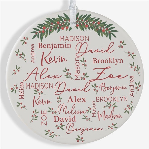 Merry Family Personalized Ornament  - 40673