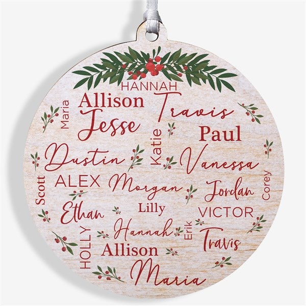 Merry Family Personalized Ornament  - 40673