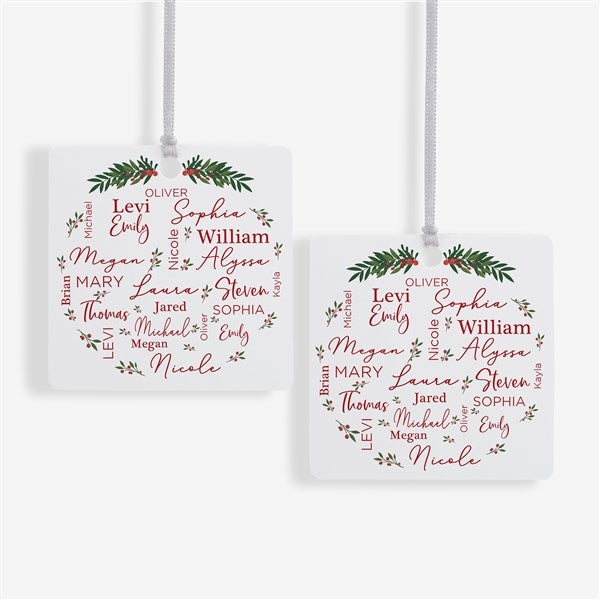 Merry Family Personalized Ornament  - 40673