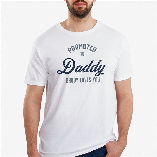 Personalized Men's Shirts - Promoted To Dad - 40696
