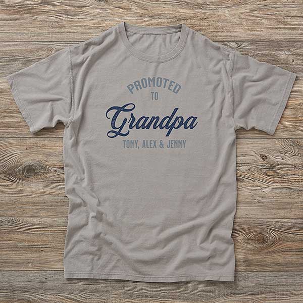 Personalized Men's Shirts - Promoted To Dad - 40696