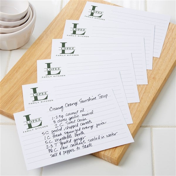 4x6 Recipe Cards