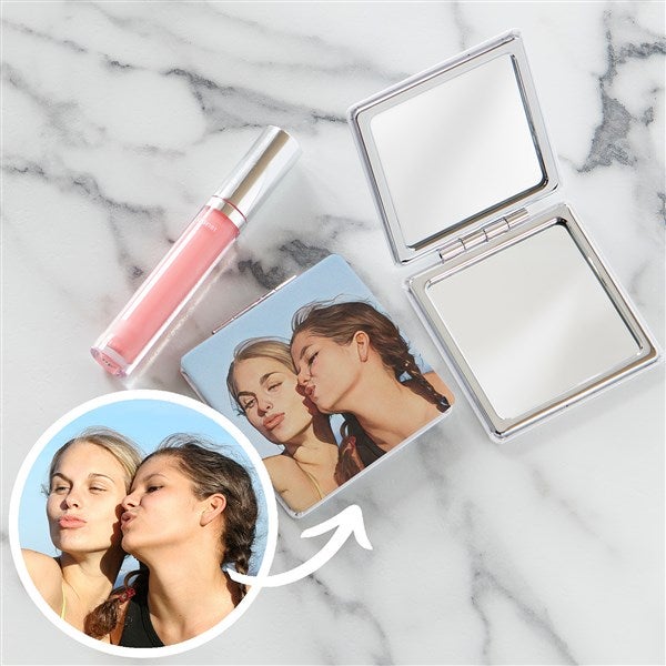 Cartoon Yourself Personalized Photo Compact Mirror  - 40706