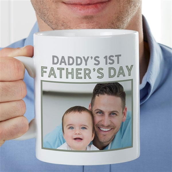 Personalized 30 oz. Oversized Coffee Mug - First Father's Day - 40726