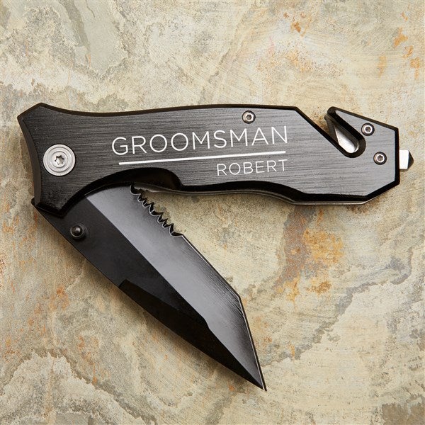 The Groomsman Personalized Lock-back Knife  - 40754