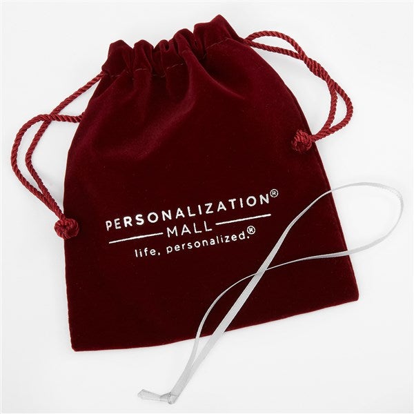 Ornament Burgundy Velvet Keepsake Pouch  - 40762