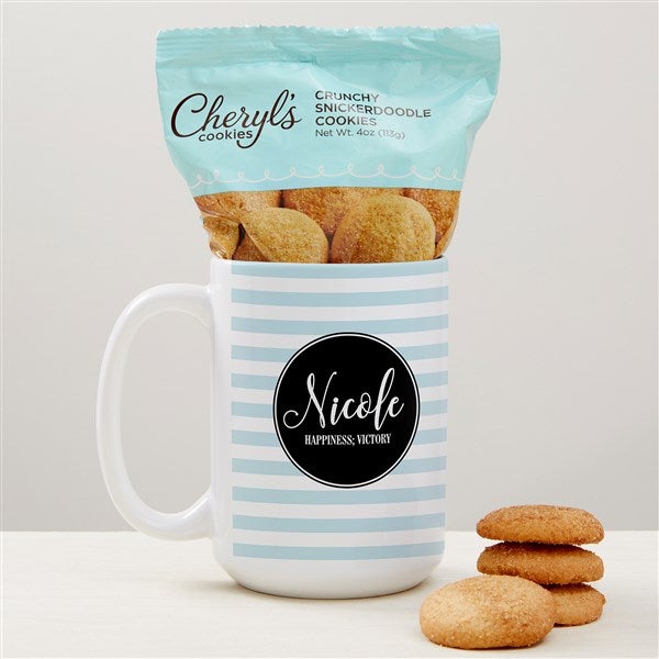 Name Meaning Personalized Coffee Mug with Cheryl's Cookies - 40785
