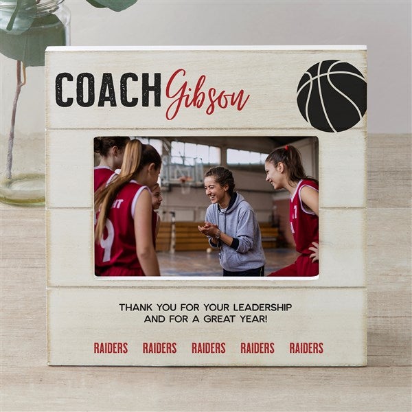 Thanks Coach Personalized Shiplap Frame  - 40842