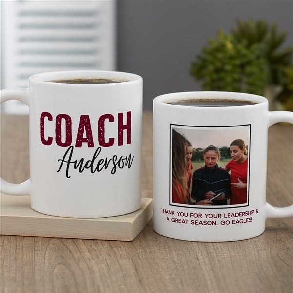 Thanks Coach Personalized Coffee Mugs  - 40843