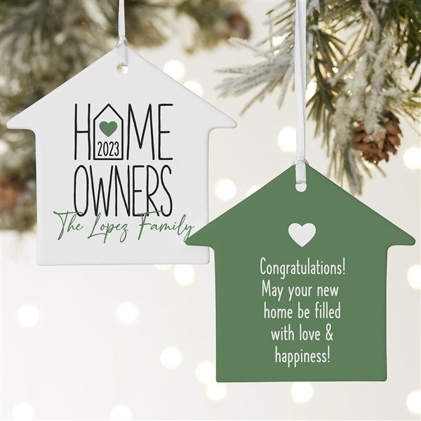 Home Owners Personalized House Ornament - 40856