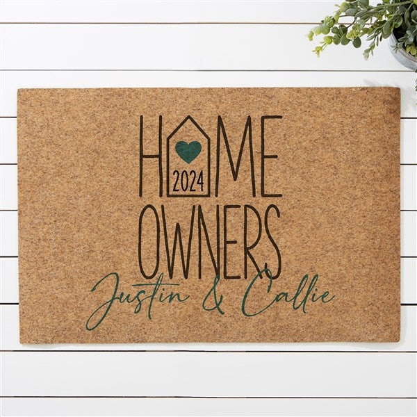 Home Owners Personalized 18x27 Synthetic Coir Doormat