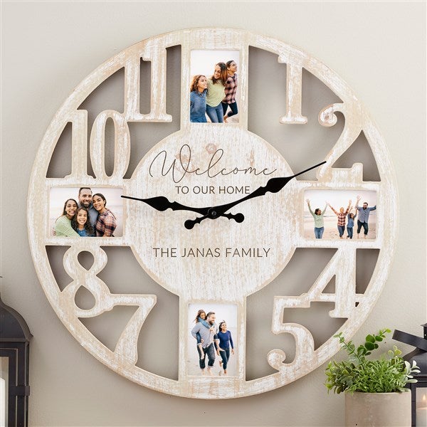 Entryway Collection Personalized Picture Frame Wall Clock - 40872