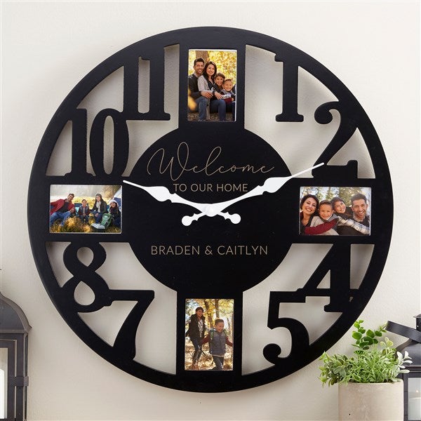 Entryway Collection Personalized Picture Frame Wall Clock - 40872