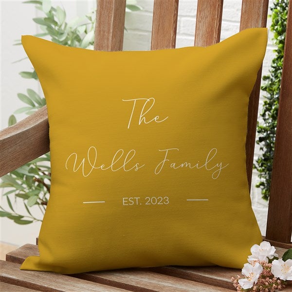 Entryway Collection Personalized Outdoor Throw Pillow - 40880