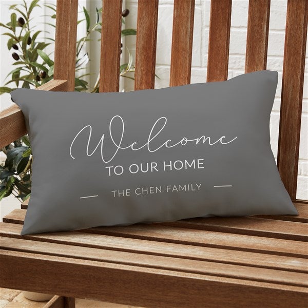 Entryway Collection Personalized Outdoor Throw Pillow - 40880