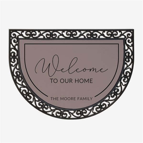 Entryway Personalized Half Round Doormat - 40882