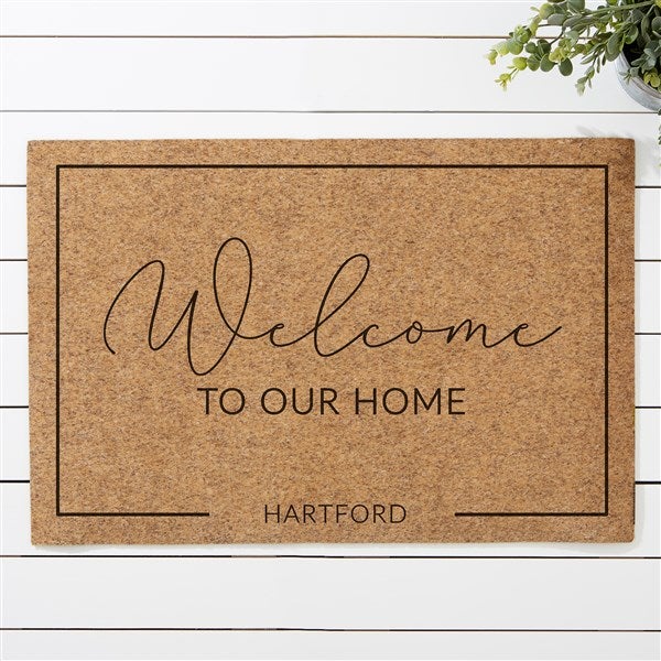 Entryway Collection Personalized 18x27 Synthetic Coir Doormat