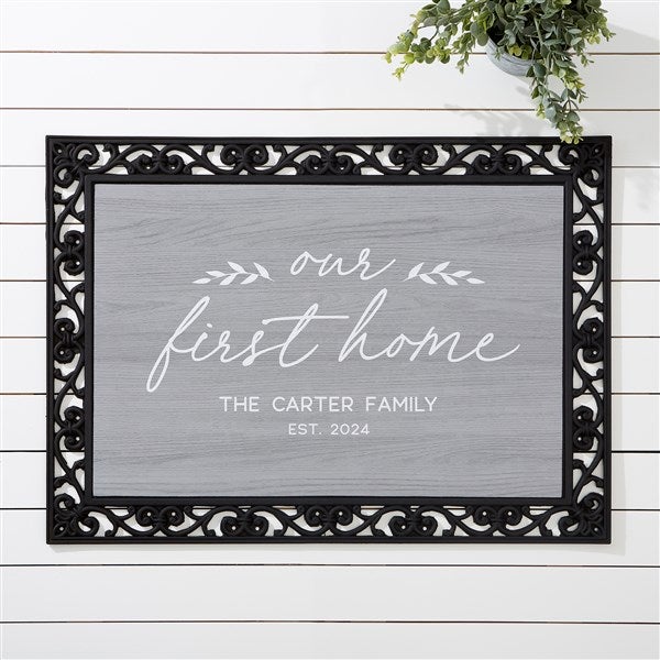 Our First Home Personalized Doormat - 40887