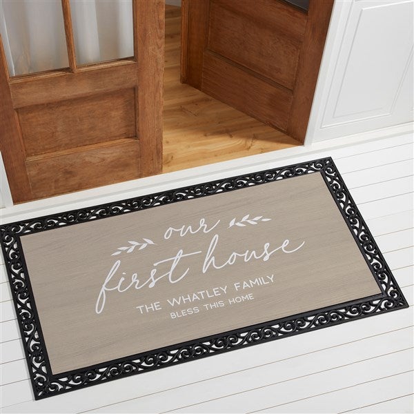 Our First Home Personalized Doormat - 40887