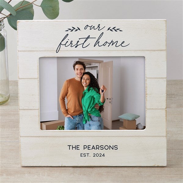 Our First Home Personalized Shiplap Frame - 40890