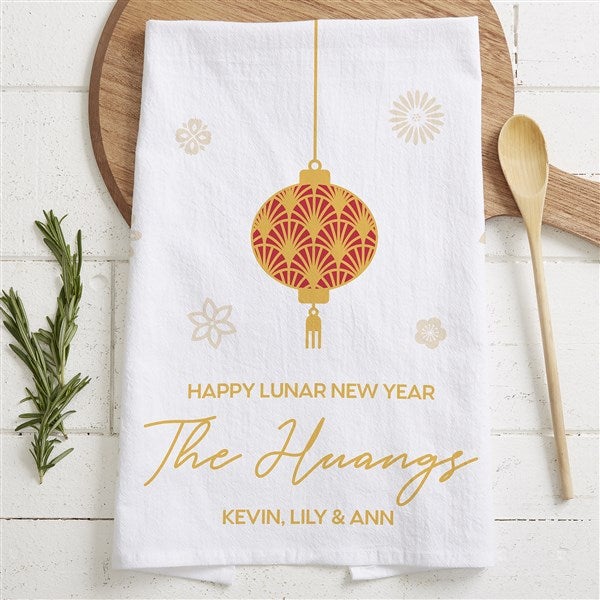 Lunar New Year Personalized Tea Towel  - 40908