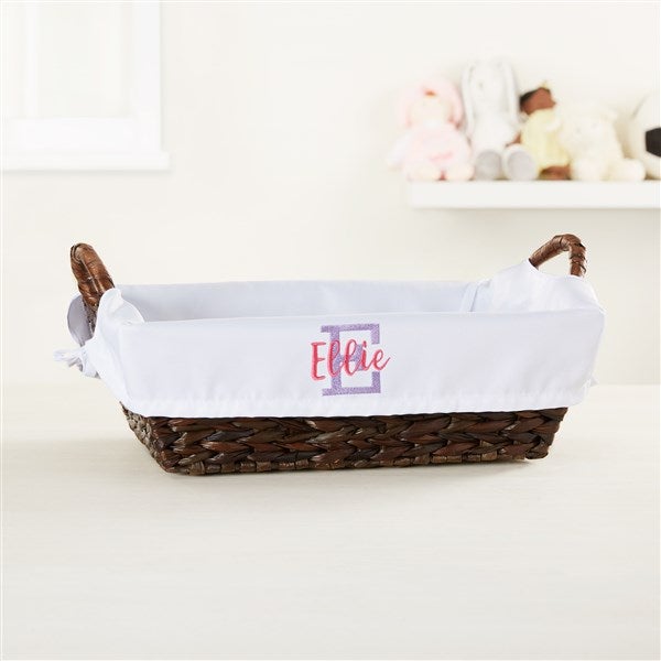 Playful Name Personalized Basket Liner - 40916