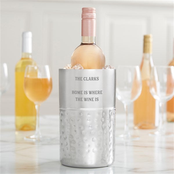 Engraved Message Personalized Wine Chiller Stainless Steel