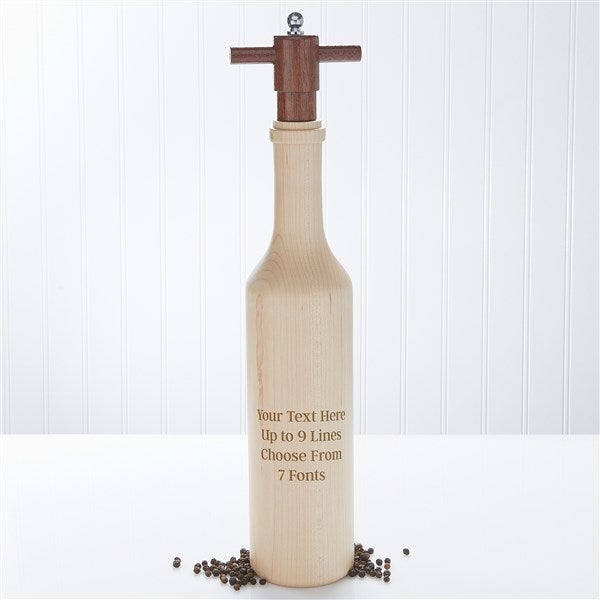 Engraved Message Maple Pepper Mill  - 40999