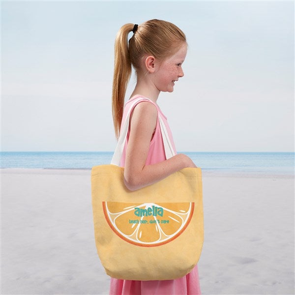 Slice of Summer Personalized Terry Cloth Beach Bag Small